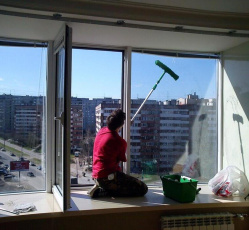 Мытье окон в однокомнатной квартире Хабаровск